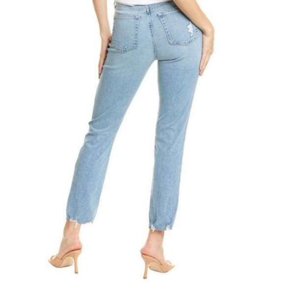 Joe's Denim High Rise Straight Ankle Light Wash Denim Jean Size 29 - Picture 2 of 10